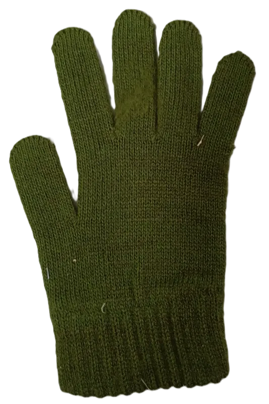 Guantes de lana verdes